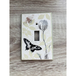 All Fired Up Botanical Insect Floral Bee Light Switch Plate